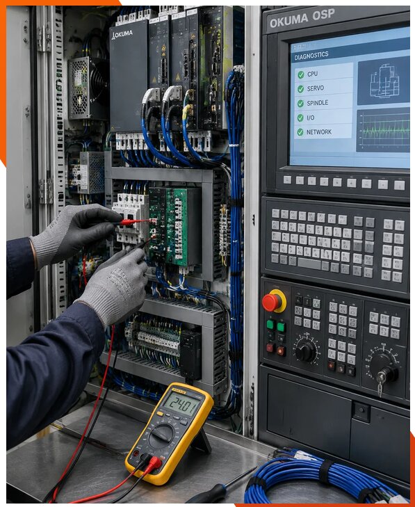 Ремонт систем ЧПУ Okuma OSP в Соколе